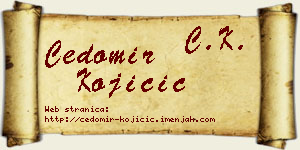 Čedomir Kojičić vizit kartica